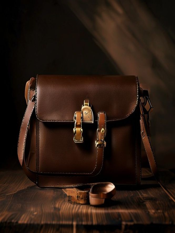 The Noor Satchel — dark espresso leather satchel