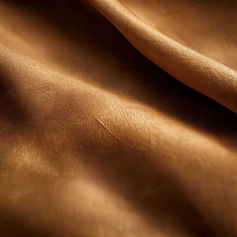 Close-up of full grain leather hide